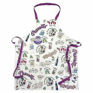 NEW Apron...Passover Potpourri Cotton with Décor Pesach Jewish Holiday Seder
